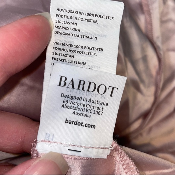 NWT Bardot Lina Lace Dress Pink Rose - Picture 14 of 16